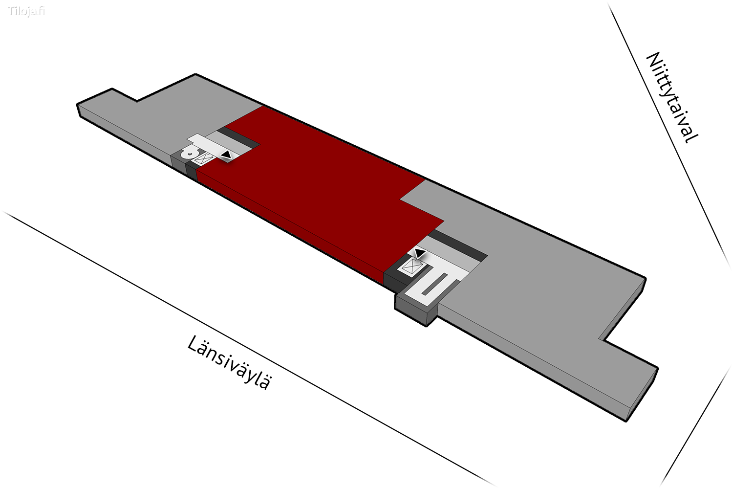 Niittytaival 13, Niittykumpu, Espoo | Toimisto 628 mu00b2 - pohjapiirros 1 | Tiloja.fi