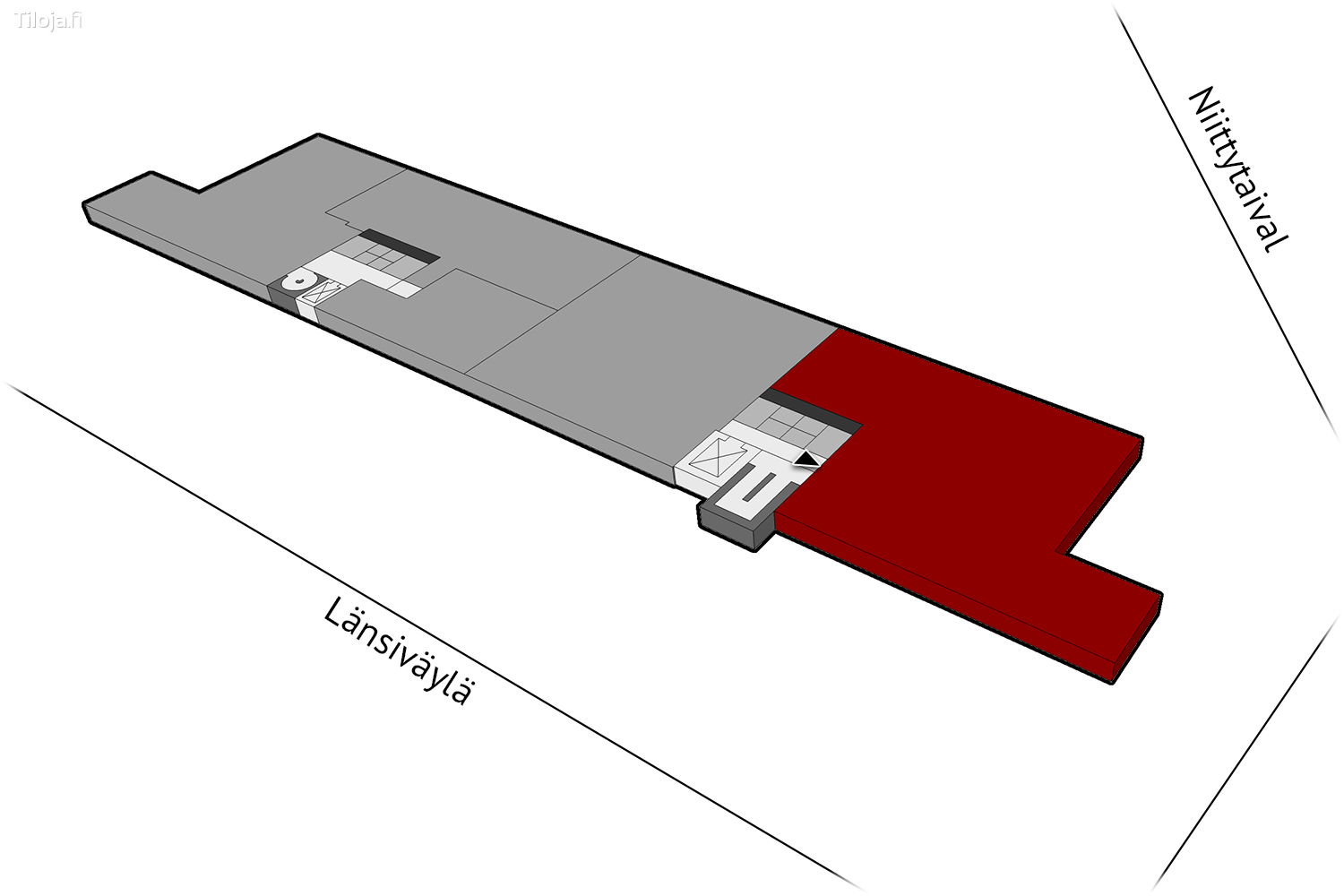 Niittytaival 13, Niittykumpu, Espoo | Toimisto 439 mu00b2 - pohjapiirros 1 | Tiloja.fi