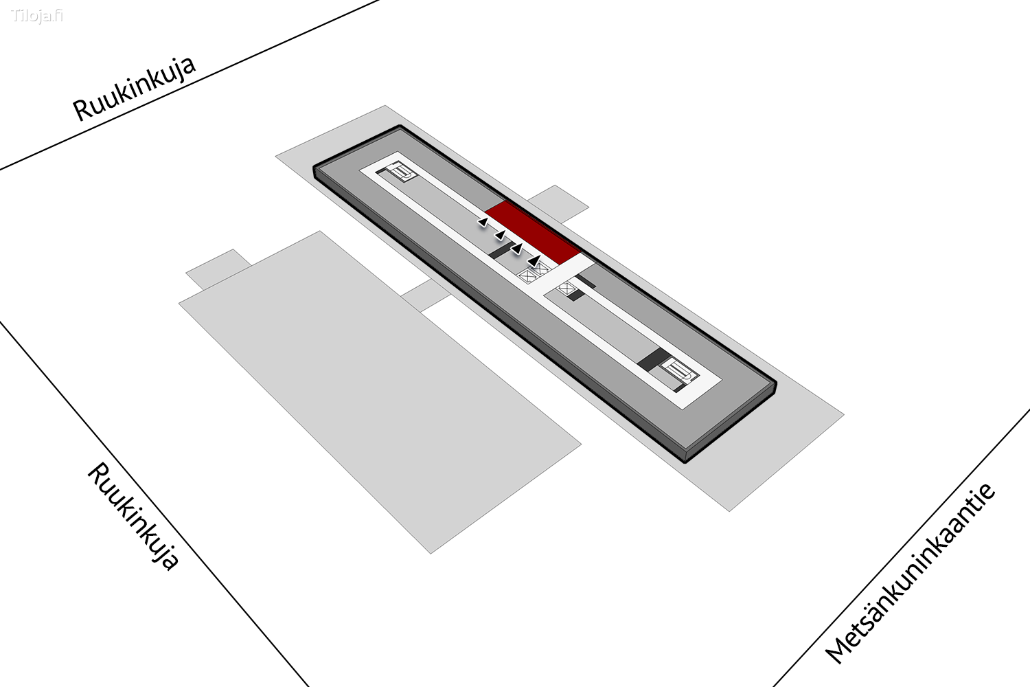 Metsu00e4nkuninkaantie 3, Hiironen, Oulu | Toimisto 57 mu00b2 - pohjapiirros 1 | Tiloja.fi