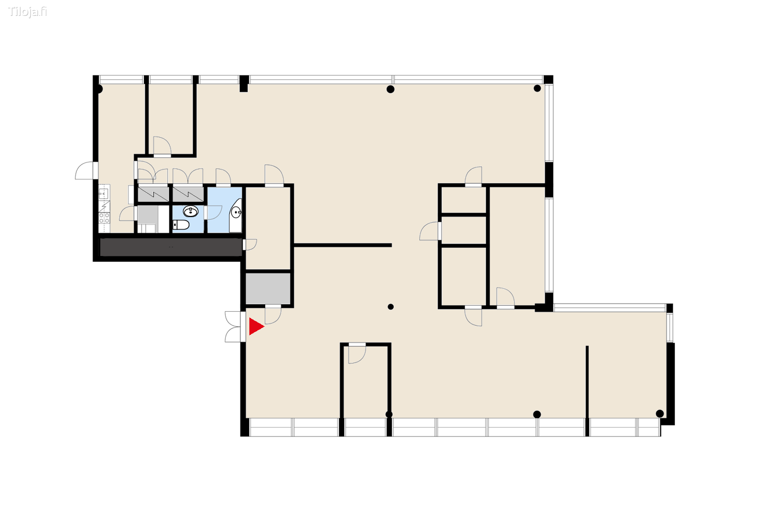 Niittytaival 13, Niittykumpu, Espoo | Toimisto 439 mu00b2 - pohjapiirros 2 | Tiloja.fi