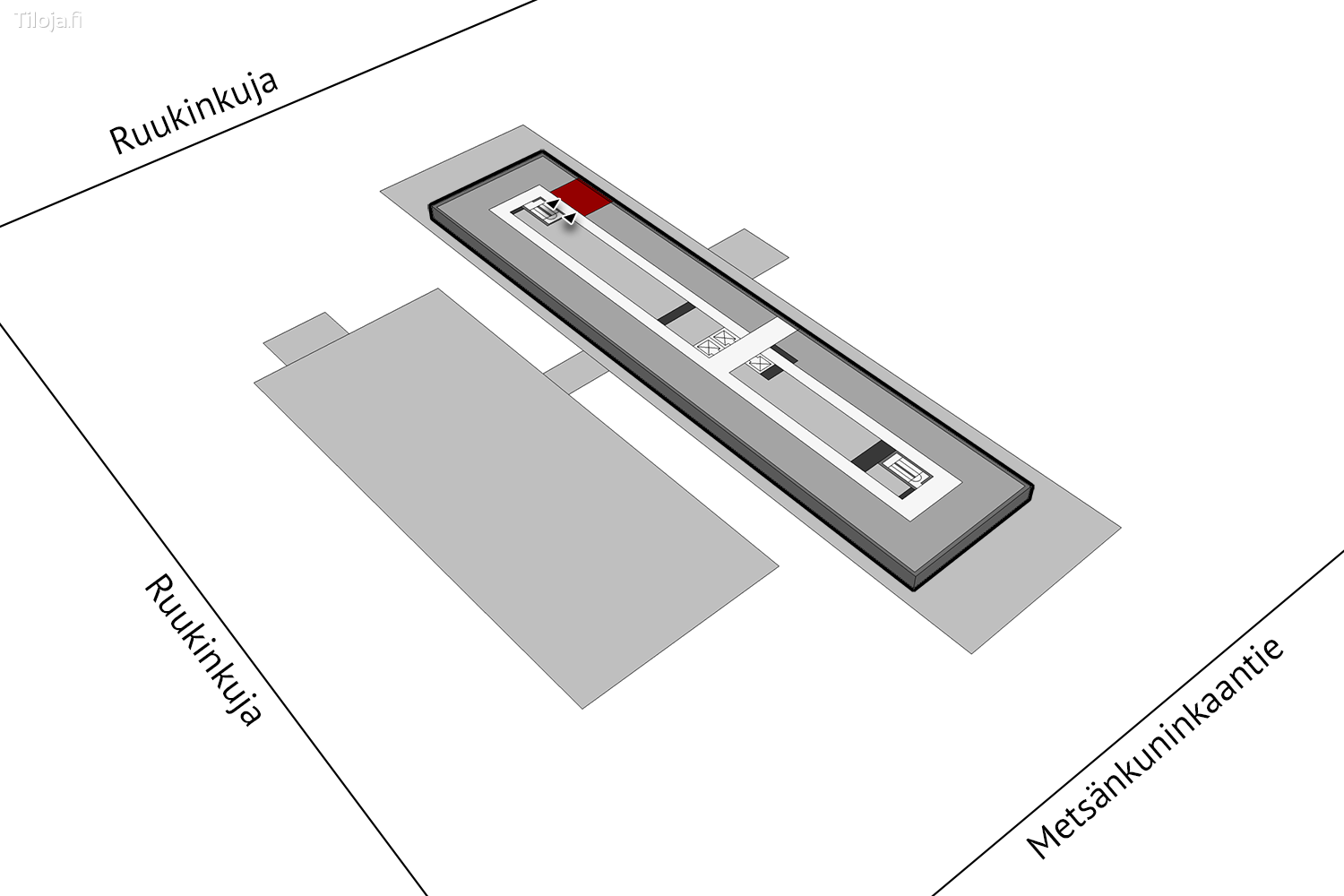 Metsu00e4nkuninkaantie 3, Hiironen, Oulu | Toimisto 26 mu00b2 - pohjapiirros 1 | Tiloja.fi