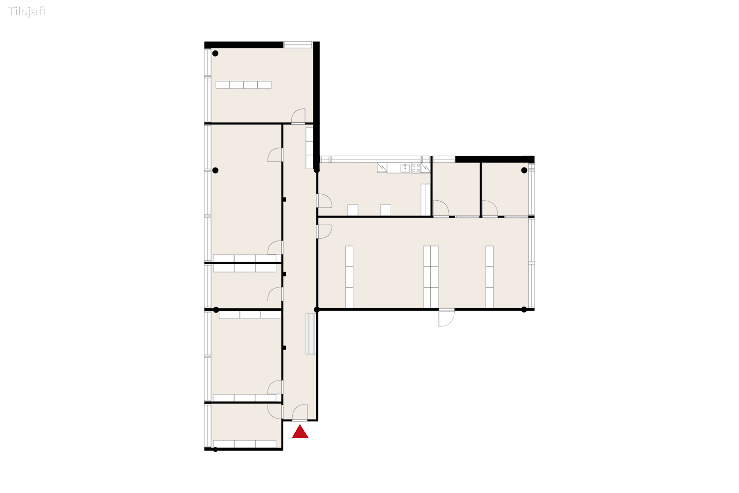 Niittytaival 13, Niittykumpu, Espoo | Toimisto 245 mu00b2 - pohjapiirros 2 | Tiloja.fi