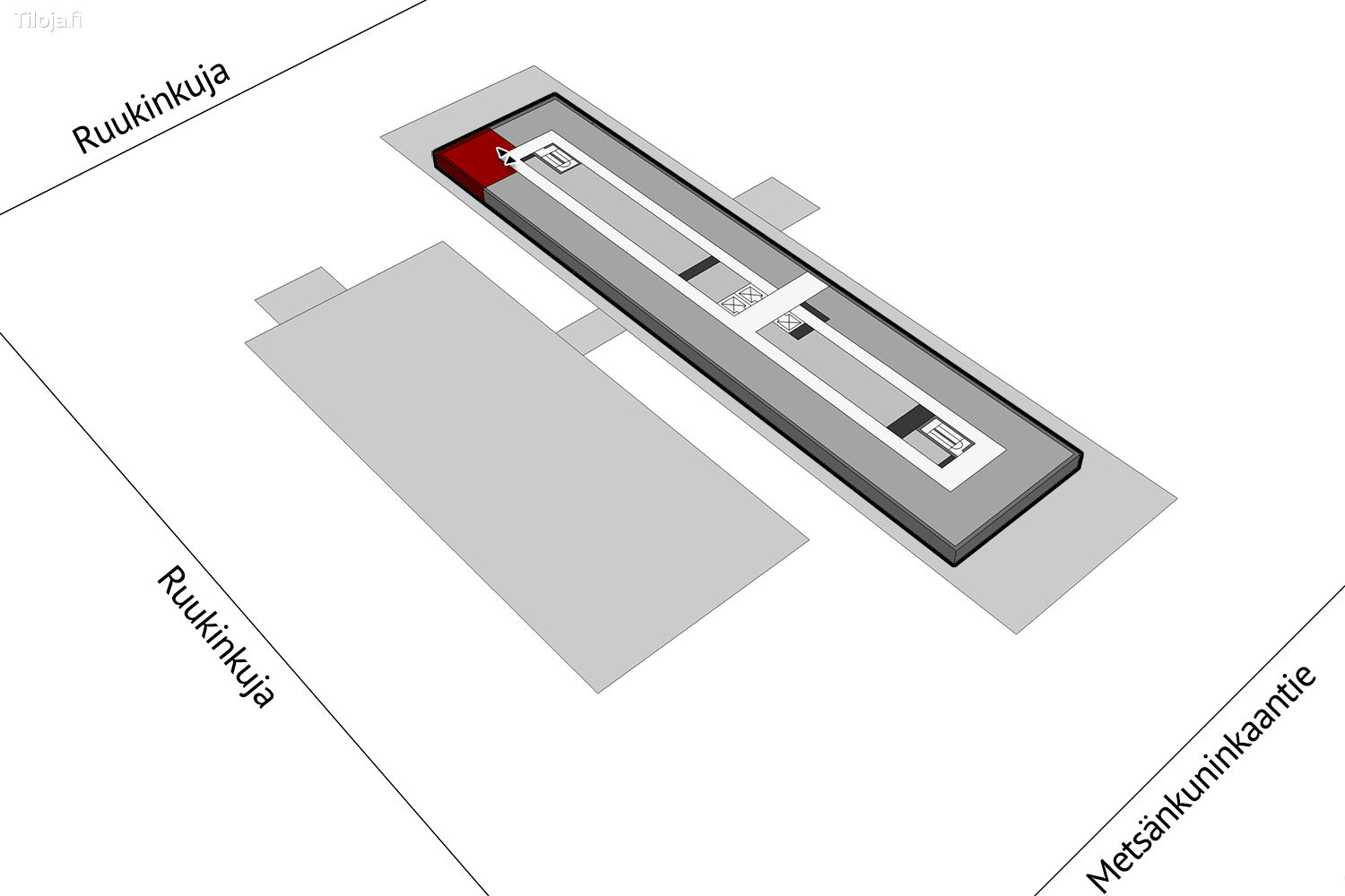Metsu00e4nkuninkaantie 3, Hiironen, Oulu | Toimisto 48 mu00b2 - pohjapiirros 1 | Tiloja.fi
