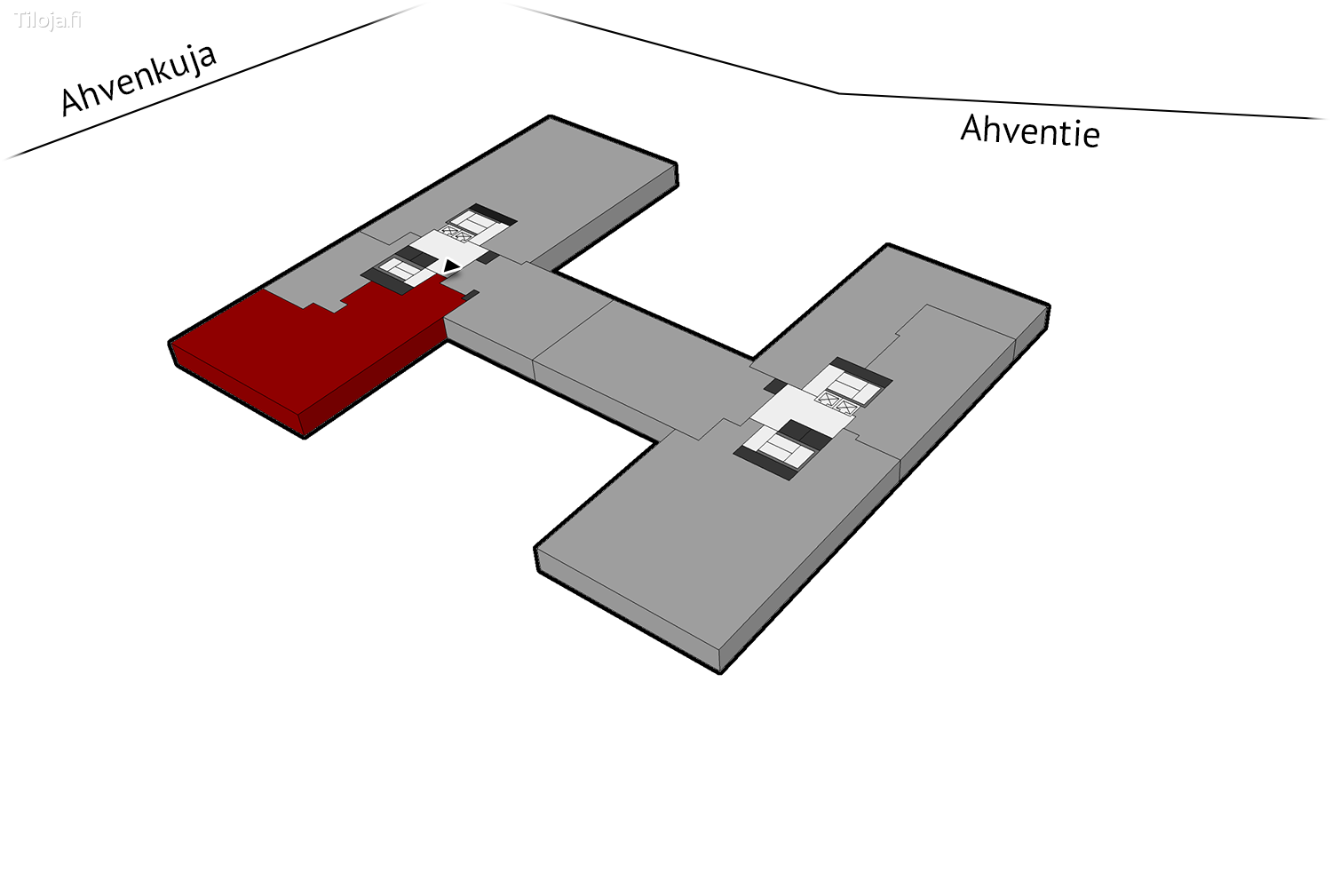 Ahventie 4, Haukilahti, Espoo | Toimisto 297 mu00b2 - pohjapiirros 1 | Tiloja.fi