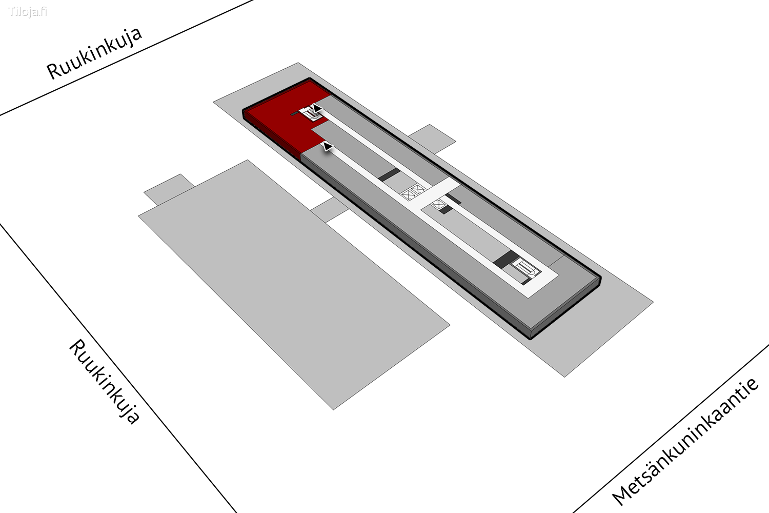 Metsu00e4nkuninkaantie 3, Hiironen, Oulu | Toimisto 158 mu00b2 - pohjapiirros 1 | Tiloja.fi