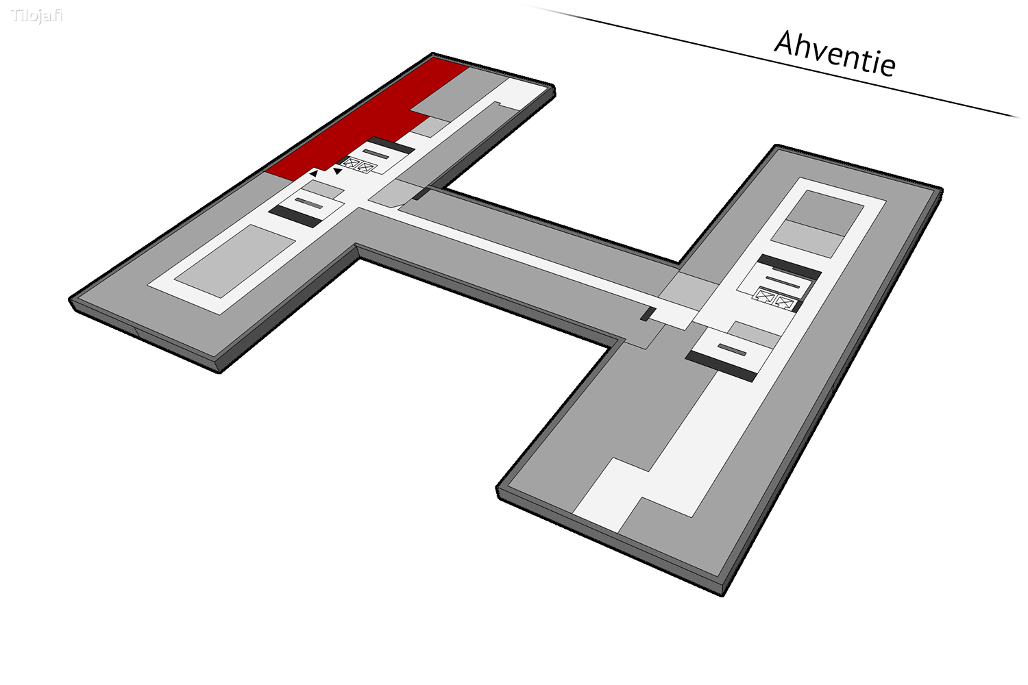 Ahventie 4, Haukilahti, Espoo | Toimisto 193 mu00b2 - pohjapiirros 1 | Tiloja.fi