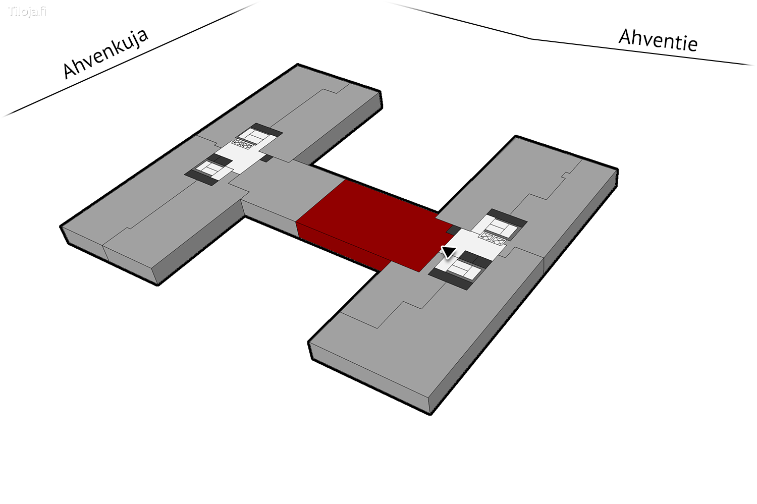 Ahventie 4, Haukilahti, Espoo | Toimisto 251 mu00b2 - pohjapiirros 1 | Tiloja.fi