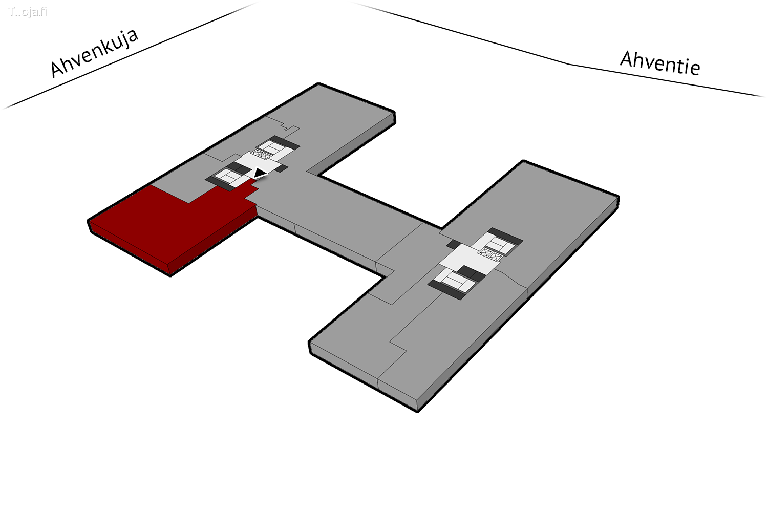 Ahventie 4, Haukilahti, Espoo | Toimisto 289 mu00b2 - pohjapiirros 1 | Tiloja.fi