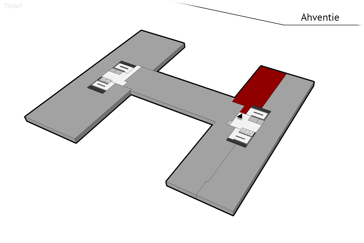 Ahventie 4, Haukilahti, Espoo | Toimisto 184 mu00b2 - pohjapiirros 1 | Tiloja.fi