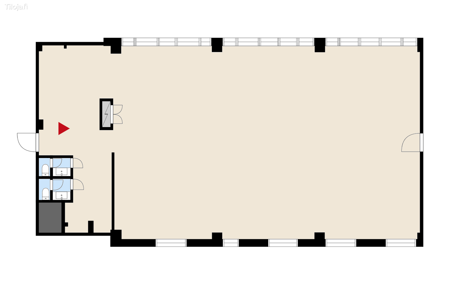 Ahventie 4, Haukilahti, Espoo | Toimisto 251 mu00b2 - pohjapiirros 2 | Tiloja.fi