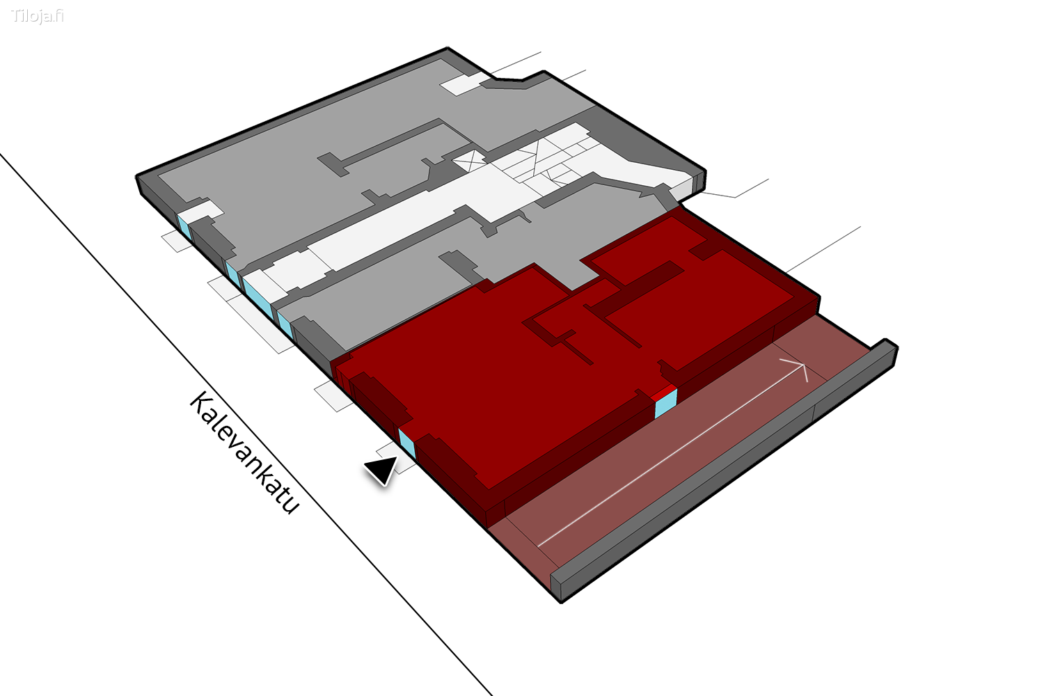 Kalevankatu 28, Kamppi, Helsinki | Liiketila 87 mu00b2 - pohjapiirros 1 | Tiloja.fi