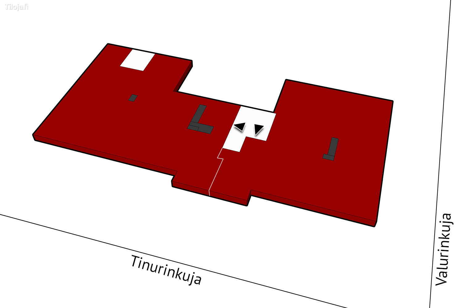 Tinurinkuja 4, Leppu00e4vaara, Espoo | Toimisto 523 mu00b2 - pohjapiirros 1 | Tiloja.fi