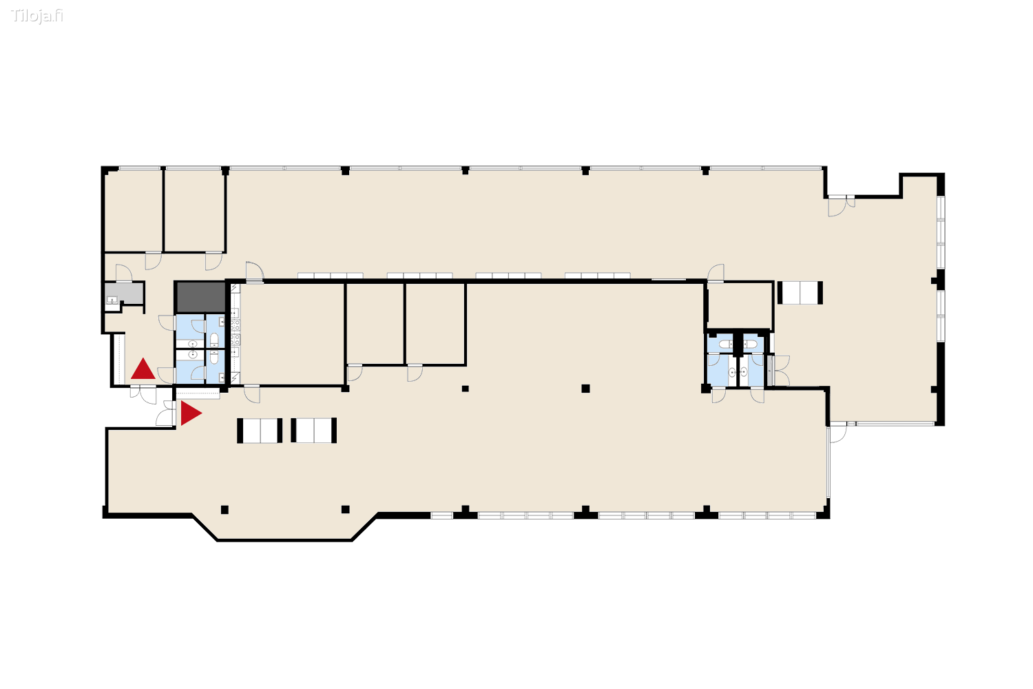 Niittyrinne 7, Yli-Finnoo, Espoo | Toimisto 684 mu00b2 - pohjapiirros 2 | Tiloja.fi