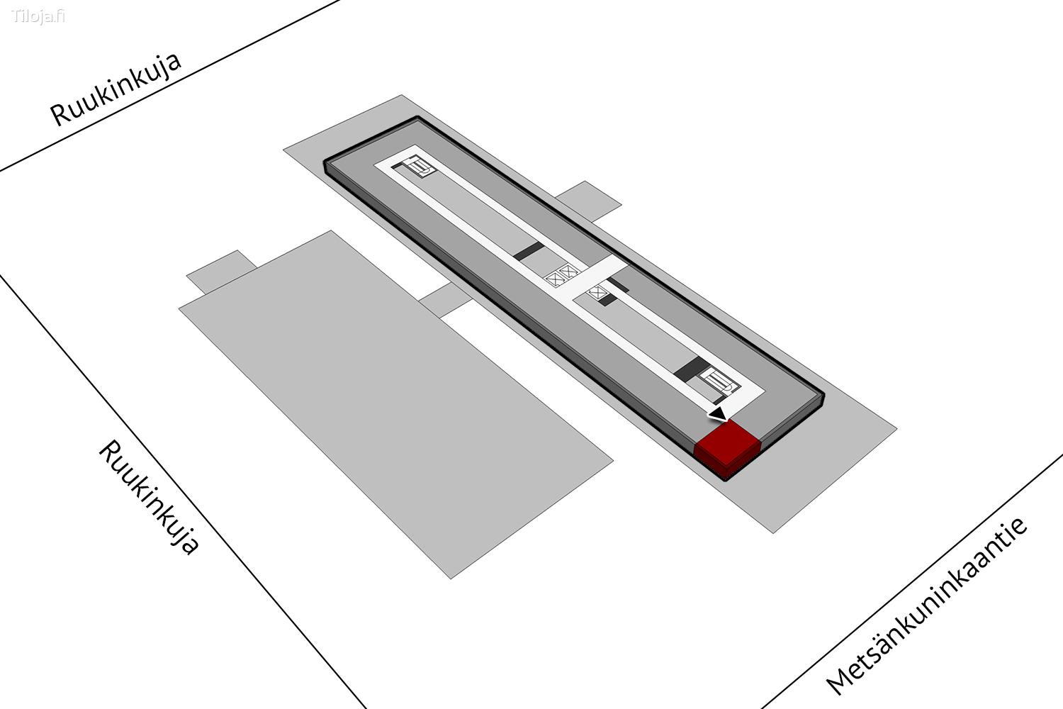 Metsu00e4nkuninkaantie 3, Hiironen, Oulu | Toimisto 26 mu00b2 - pohjapiirros 1 | Tiloja.fi