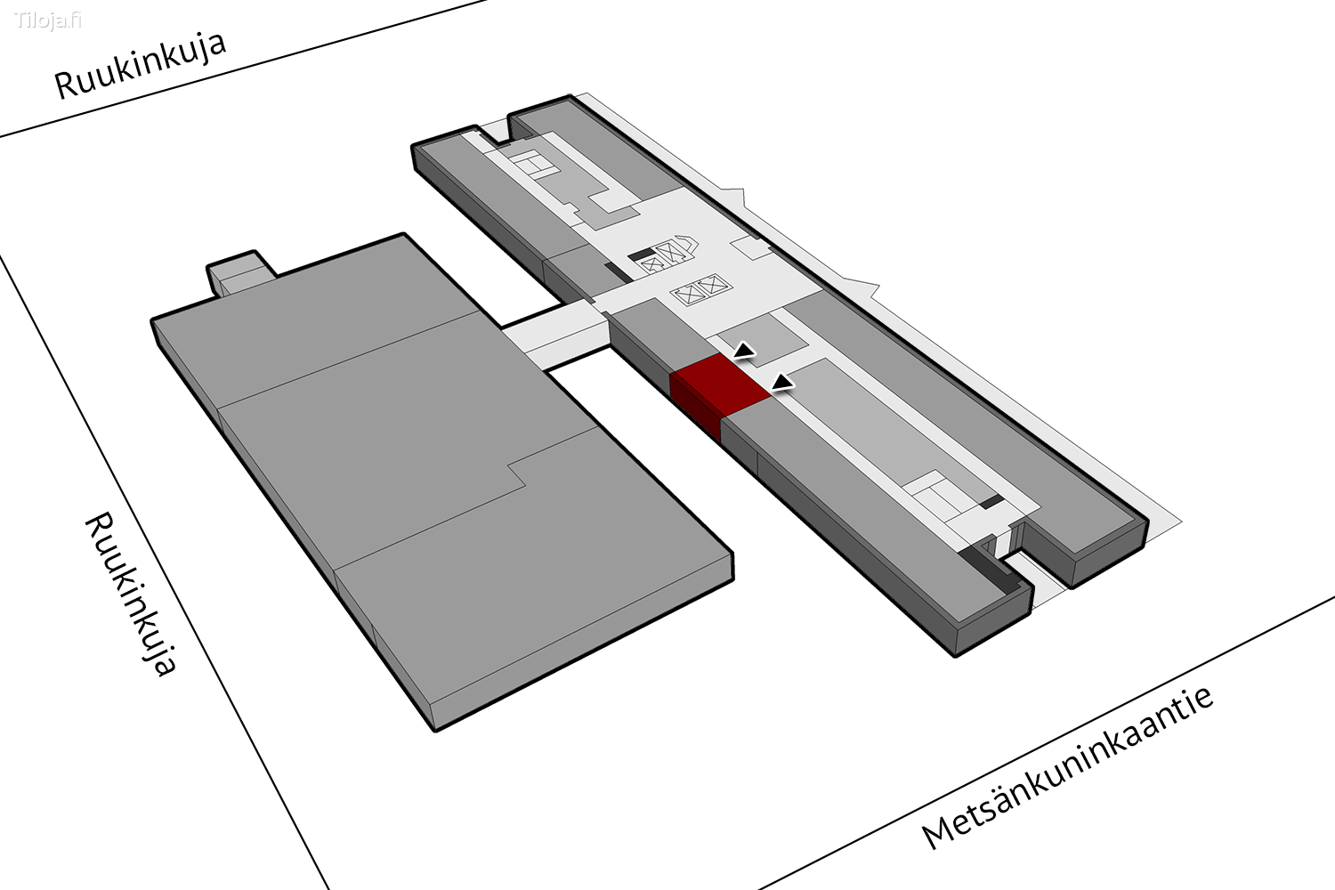 Metsu00e4nkuninkaantie 3, Hiironen, Oulu | Toimisto 31 mu00b2 - pohjapiirros 1 | Tiloja.fi